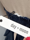 New Day + Moon Blue Strapless Dress, S