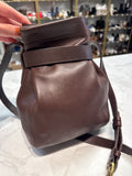 Vintage Coach Brown Leather Style 4156 Crossbody Bag, 9"x10"