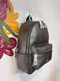 New Coach Gunmetal Medium Charlie Backpack, 10.75"x12.5"x4"