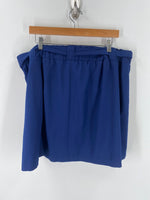 St. John's Bay Blue Skort Belted Skirt, 1X