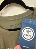 New Life is Good Green Crusher "Breathe" Tee, XXXL