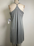 New Eddie Bauer Gray Resolution Dress, L with Built In Bra