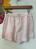 Lyre Bird Pink Stripe Shorts, XXS