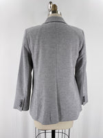 Ann Taylor Gray Wool Blend Blazer Jacket, 8 Petite