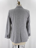 Ann Taylor Gray Wool Blend Blazer Jacket, 8 Petite