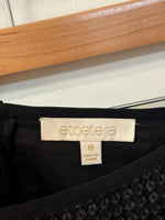 Etcetera Black Sequin Skirt, 8