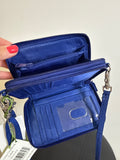 New Vera Bradley Cobalt All in One Crossbody Bag, 5"x3"
