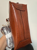 New Kate Landry Brown Crossbody Satchel, 9"x8"