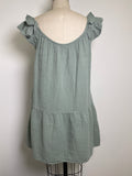 Gap Green Gauze Dress, M