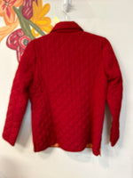 J. Jill Red Quilted Jacket, XS