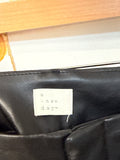 A New Day Black Faux Leather 27" Inseam Jeans, 8