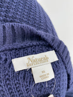 Natural Reflections Blue Sweater, XL