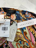 New Sanctuary Print Top, 2X