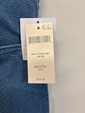 New Duluth Trading Co Dobby Indigo Midi Skirt, 14