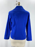 New Chico's Sateen Delisse Blue Jacket, S