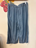 Ophelia Roe Chambray 21" Inseam Cropped Pants, M