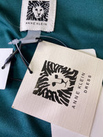 New Anne Klein Green Velvet Dress, S
