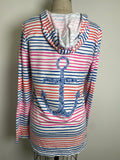 Lilly Pulitzer Striped Hooded Pullover, M