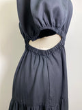 The Drop Black Cutout Dress, M