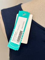 New Market & Spruce Alison Twist Back T-Shirt Navy Dress, L