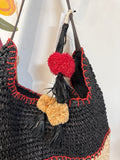 New Sonoma Black Shoulder Bag, 14"x15"