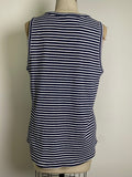 Talbots Blue Stripe Top, XL