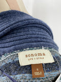 Sonoma Blue Belted Cardigan, S