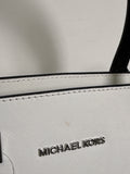 Michael Kors White Crossbody Satchel, 16"x10"