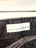 Loft Black Curvy Straight Crop 26" Inseam Jeans, 10