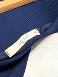 Le Lis Blue Rib Knit Skirt, M