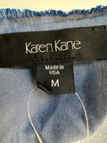 Karen Kane Blue Open Front Jacket Top, M