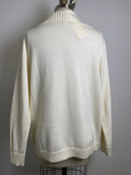 L.L. Bean White/Ivory Cardigan, XL