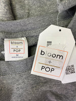 New Bloom & Pop Gray Star Print Sweatshirt, M