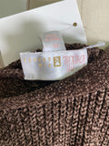 Belle Kim Gravel Brown Sweater, XL
