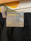 New Style & Co Black Shorts, S