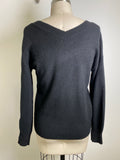 Loft Black with Sequin Stars Sweater, S