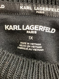 Karl Lagerfeld Black Sweatshirt, 1X