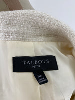 Talbots Ivory/Pink Jacket, 4 Petite