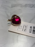 Vintage Sarah Coventry Apple Lucite Brooch, 1.25"
