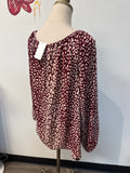 Michael Kors Burgundy Top, M