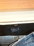 Curve Appeal High Rise Wide Leg 26" Inseam Jeans, 2