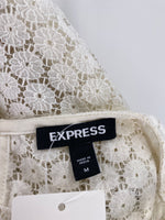 Express White/Ivory 2pc Top, M