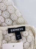 Express White/Ivory 2pc Top, M