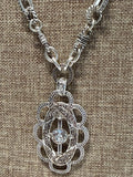 Silver Necklace, 16"-20"