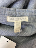 Eileen Fisher Linen Button Front Top, S Petite