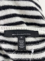 White House Black Market Black/White Stripe Sweater, M