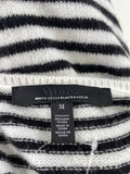 White House Black Market Black/White Stripe Sweater, M
