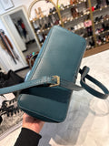 Nanette Lepore Teal Crossbody Bag, 11"x7.5"