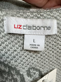 Liz Claiborne Gray Sweater, L