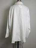 Laura Ashley White Linen/Cotton Top, 2X
